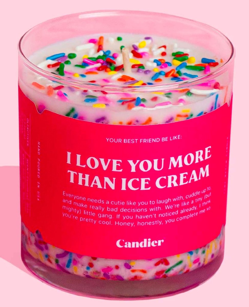 Love You More Than Ice Cream Candle - miamidrugpossession