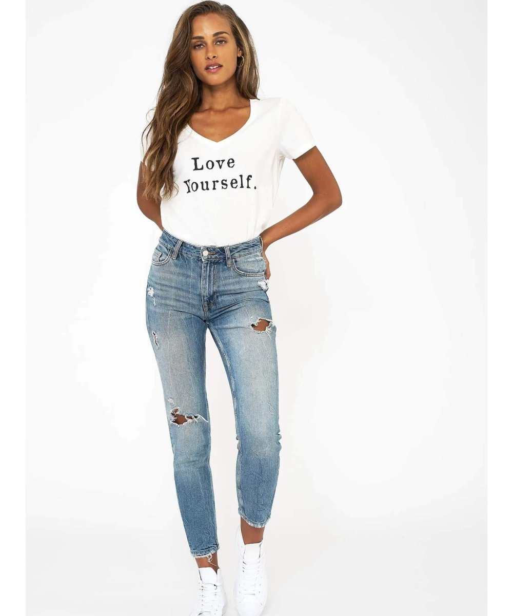 Love Yourself V - Neck Tee - clearpathherbicide