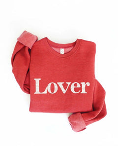 Lover Red Vintage Sweatshirt - PINK ARROWS