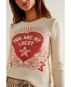 Lucky Locket Thermal Ivory - PINK ARROWS