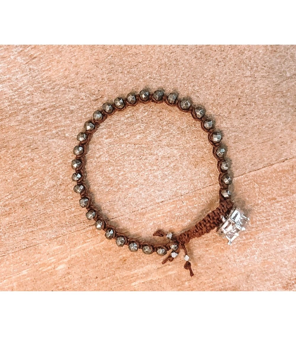 LV Crystal Bracelet Silver - miamidrugpossession