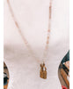 LV Lock Necklace White Pink 30" - clearpathherbicide