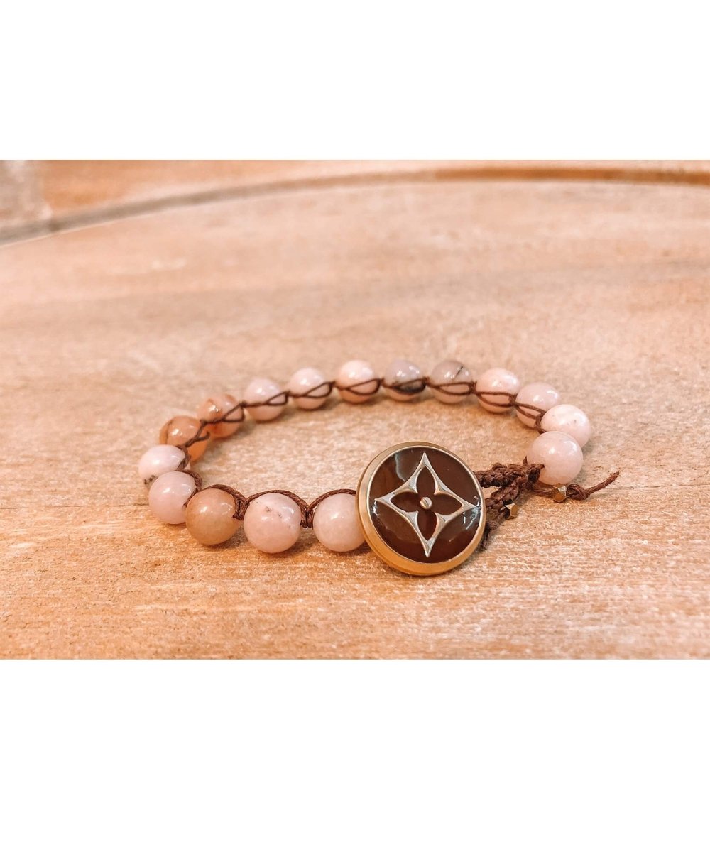 LV Pink Crystal Bracelet - miamidrugpossession