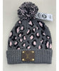 LV Pom Hat Grey Leopard - clearpathherbicide