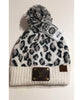 LV Pom Hat Light Grey Cheetah - clearpathherbicide