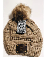 LV Pom Hat Tan - clearpathherbicide