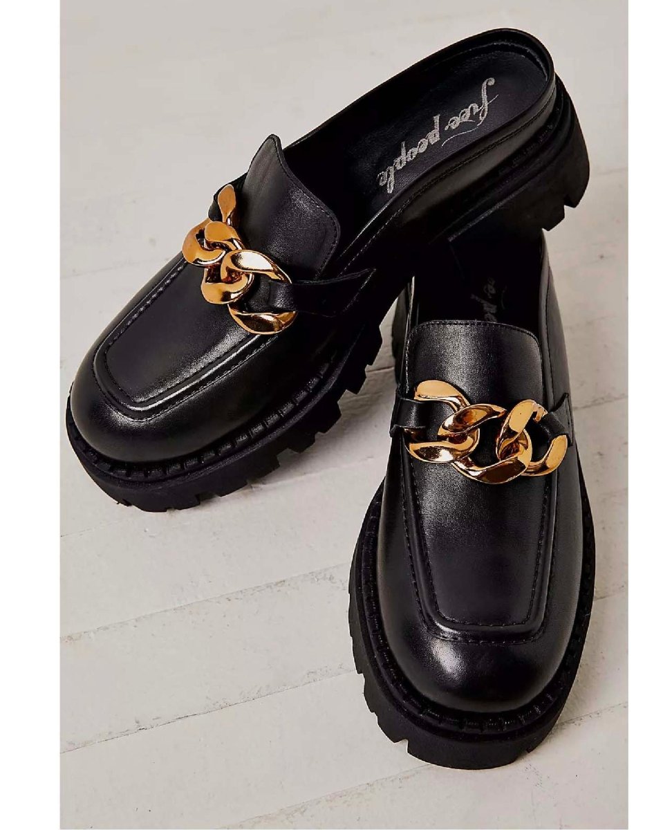 Lyra Link Loafer Black - miamidrugpossession