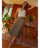 Mabel Bias Skirt Dirty Martini - miamidrugpossession