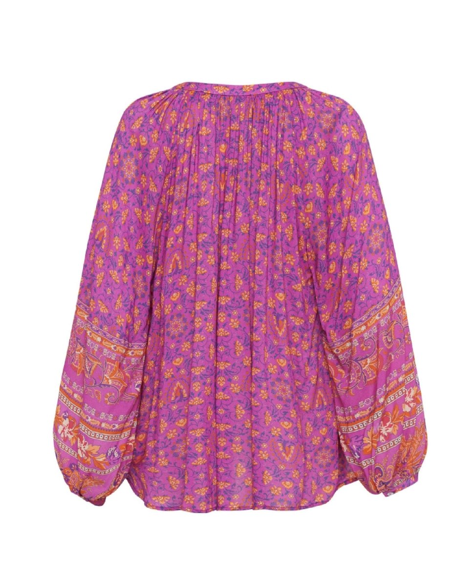 Madame Peacock Blouse Boysenberry - miamidrugpossession