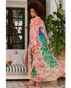 Madame Peacock Maxi Robe - miamidrugpossession