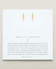 Made of Lightning Earrings 14k Gold - PINK ARROWS