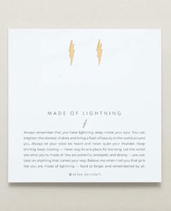 Made of Lightning Earrings 14k Gold - clearpathherbicide