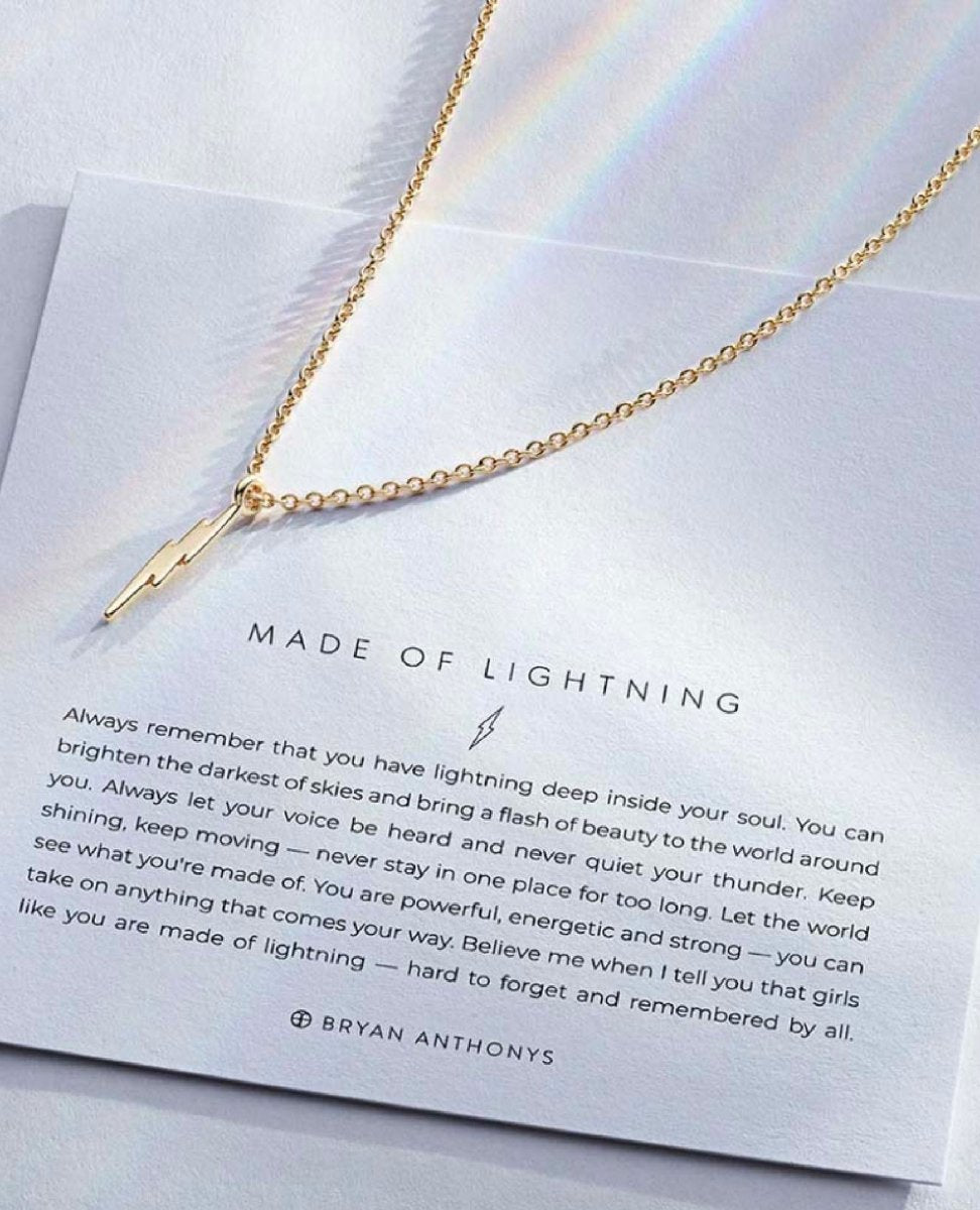 Made of Lightning Necklace 14k Gold - miamidrugpossession