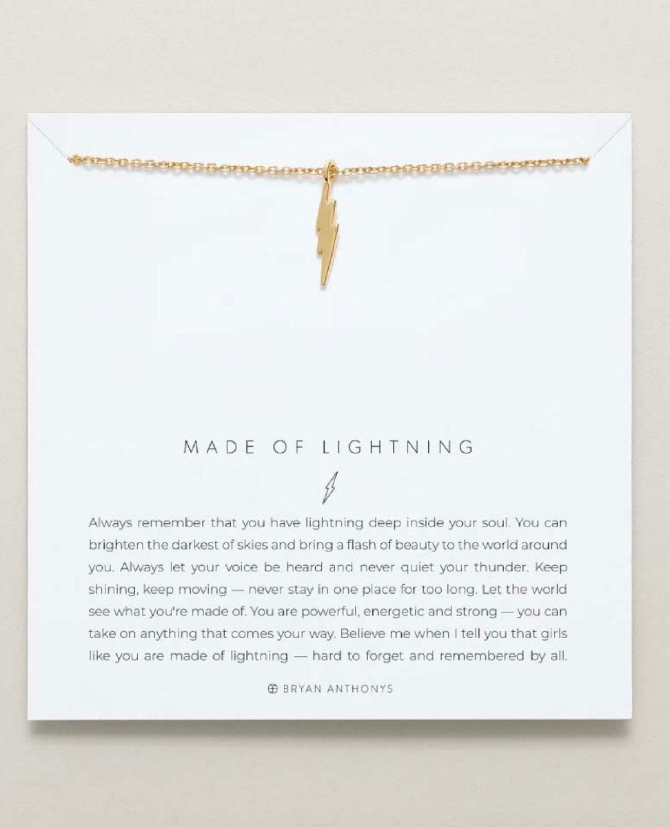 Made of Lightning Necklace 14k Gold - miamidrugpossession