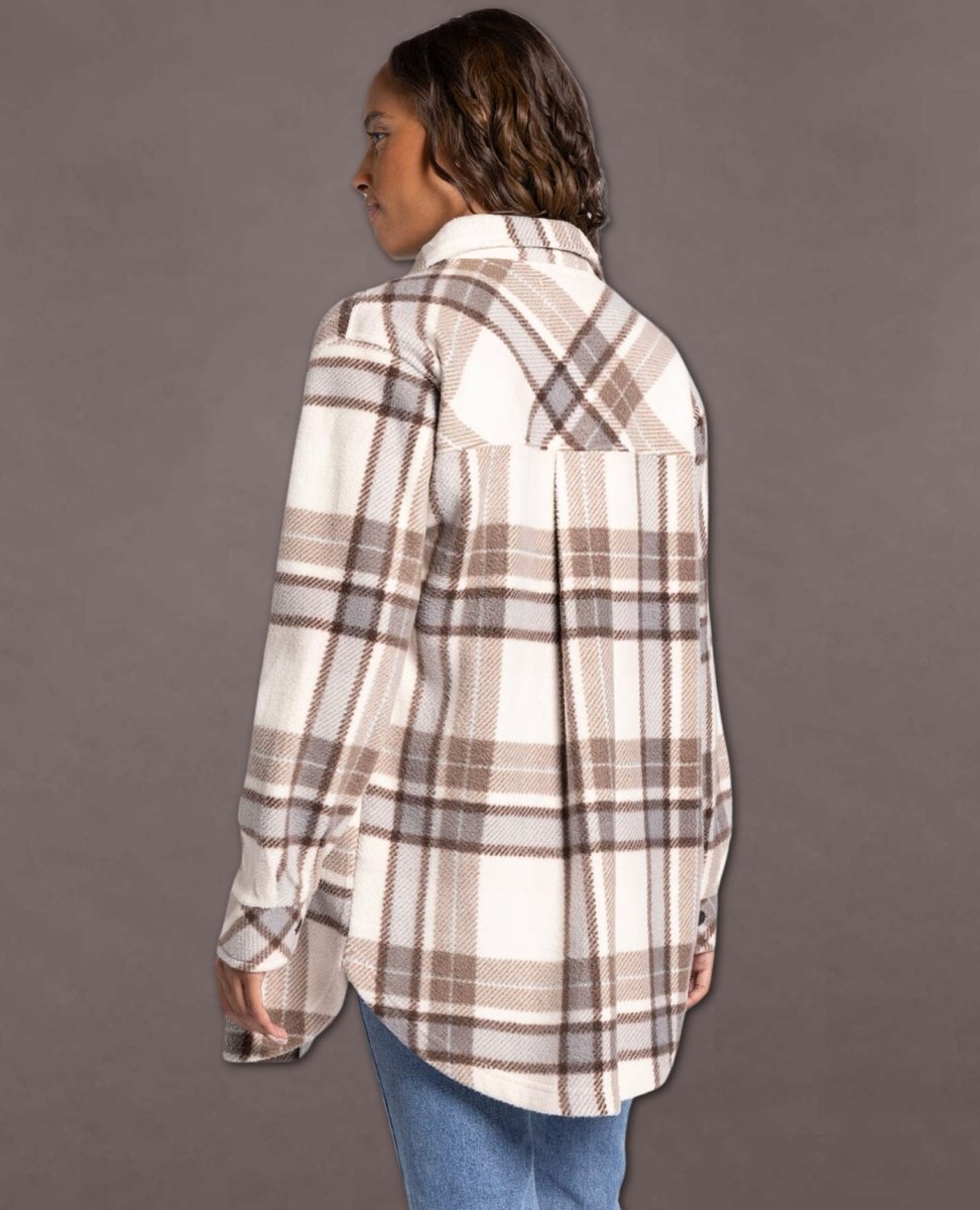 Madeline Jacket Neutral Plaid - clearpathherbicide