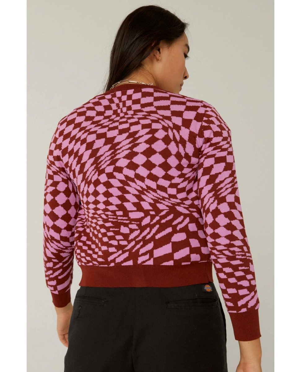 Magenta Wave Fitted Cardigan Restocked - clearpathherbicide