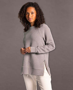 Maggie Long Sleeve Top Driftwood Heather - clearpathherbicide