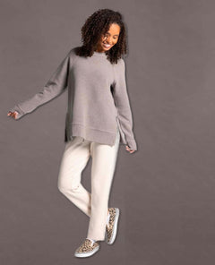 Maggie Long Sleeve Top Driftwood Heather - clearpathherbicide