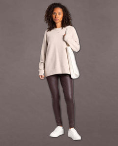 Maggie Long Sleeve Top Pale Heather - clearpathherbicide