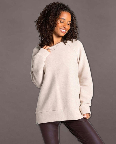 Maggie Long Sleeve Top Pale Heather - clearpathherbicide