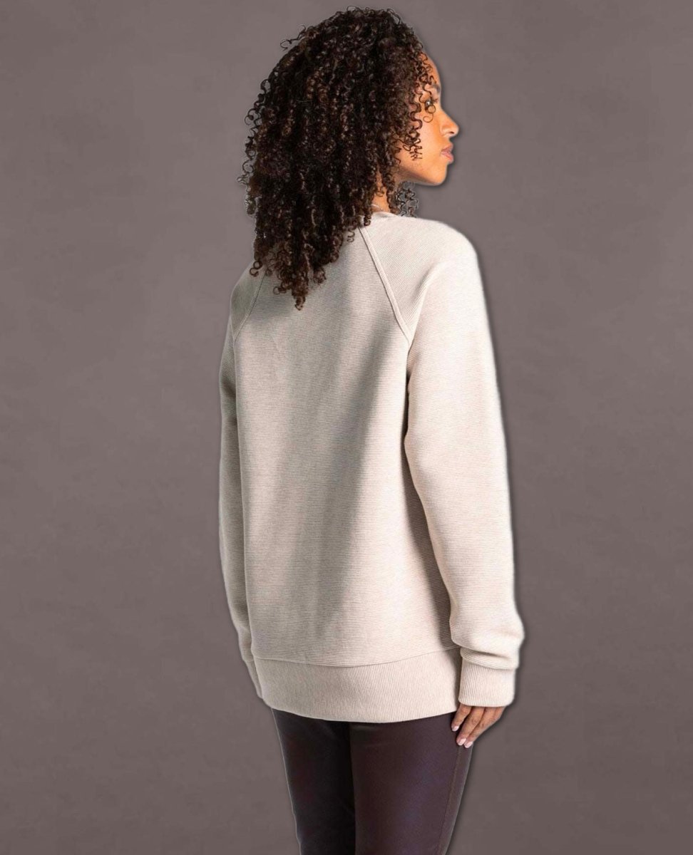 Maggie Long Sleeve Top Pale Heather - miamidrugpossession