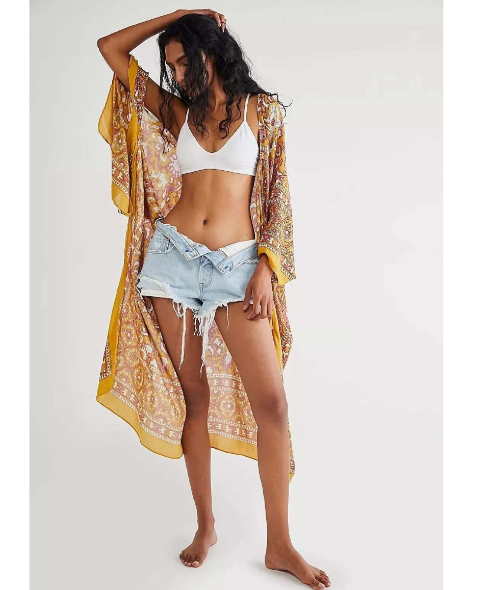 Magic Dance Kimono Mellow Yellow - miamidrugpossession