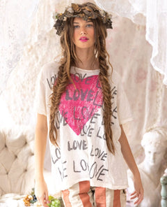 Magnolia Pearl Season of Love Amor Tee - PINK ARROWS