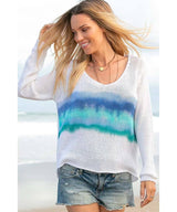 Malibu Beach Stripe Sky Sweater - clearpathherbicide