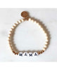 MAMA Letters Wood Bracelet - miamidrugpossession