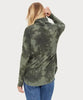 Marcy Tie Die Thermal Tunic Matcha - miamidrugpossession