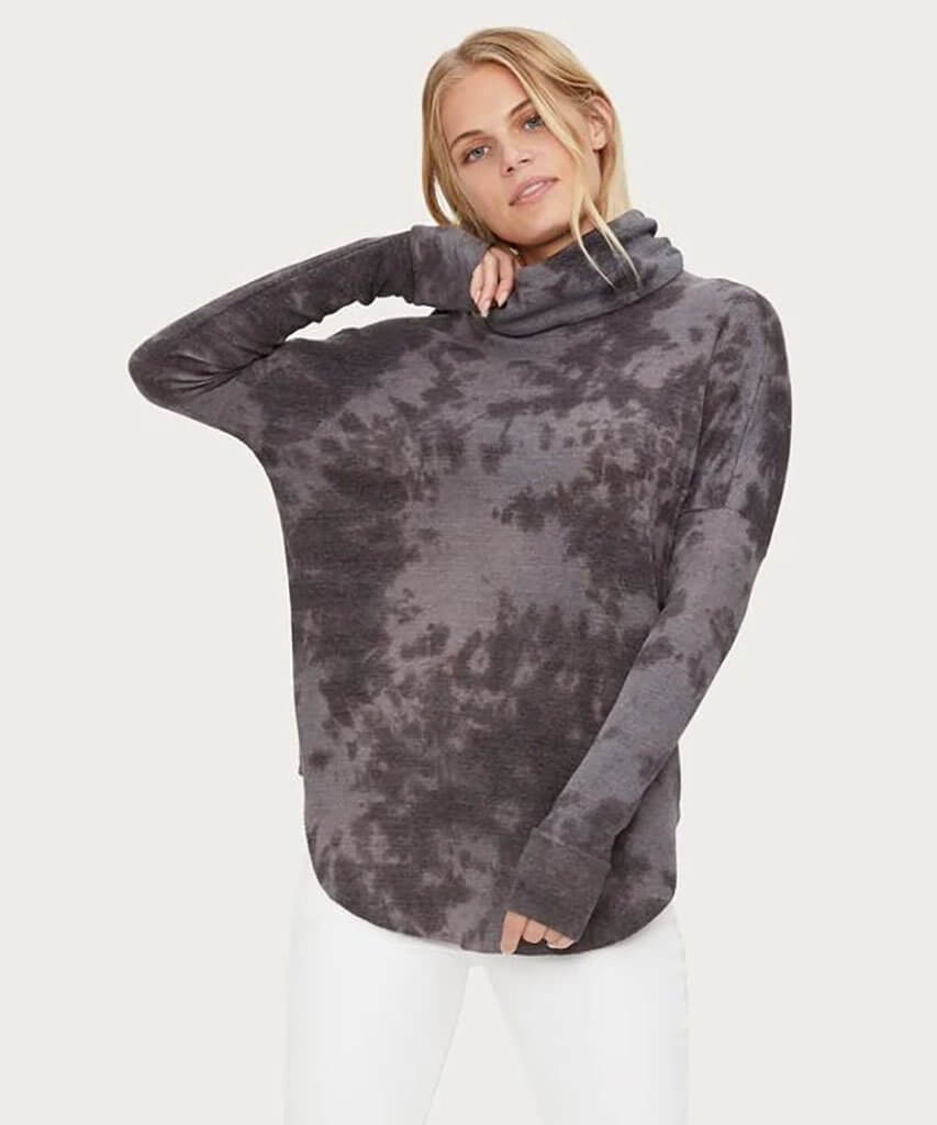 Marcy Tie Die Thermal Tunic Oxide - miamidrugpossession