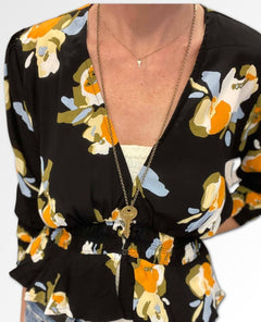 Maren Blouse Marigold Floral - clearpathherbicide