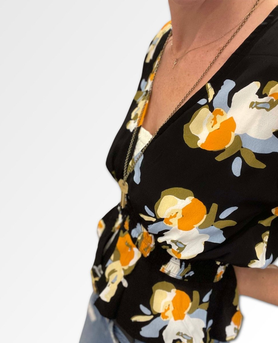 Maren Blouse Marigold Floral - clearpathherbicide