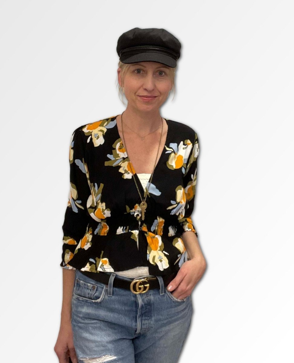 Maren Blouse Marigold Floral - miamidrugpossession