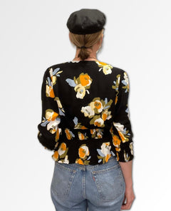 Maren Blouse Marigold Floral - miamidrugpossession