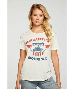 Margaretville Motor Way Tee - PINK ARROWS