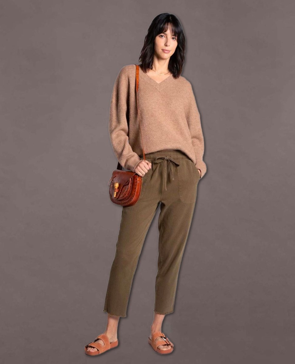 Maria Long Sleeve Sweater Camel - clearpathherbicide