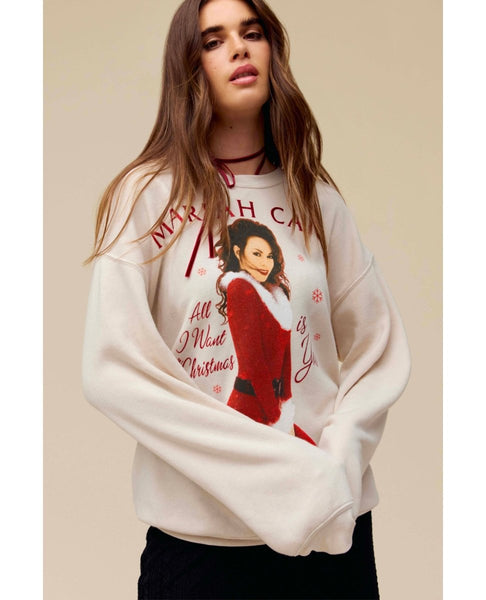 Mariah Carey All I Want For Christmas Crewneck Sweatshirt - miamidrugpossession