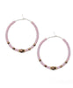 Matte Seed Bead Hoops Lavender - clearpathherbicide