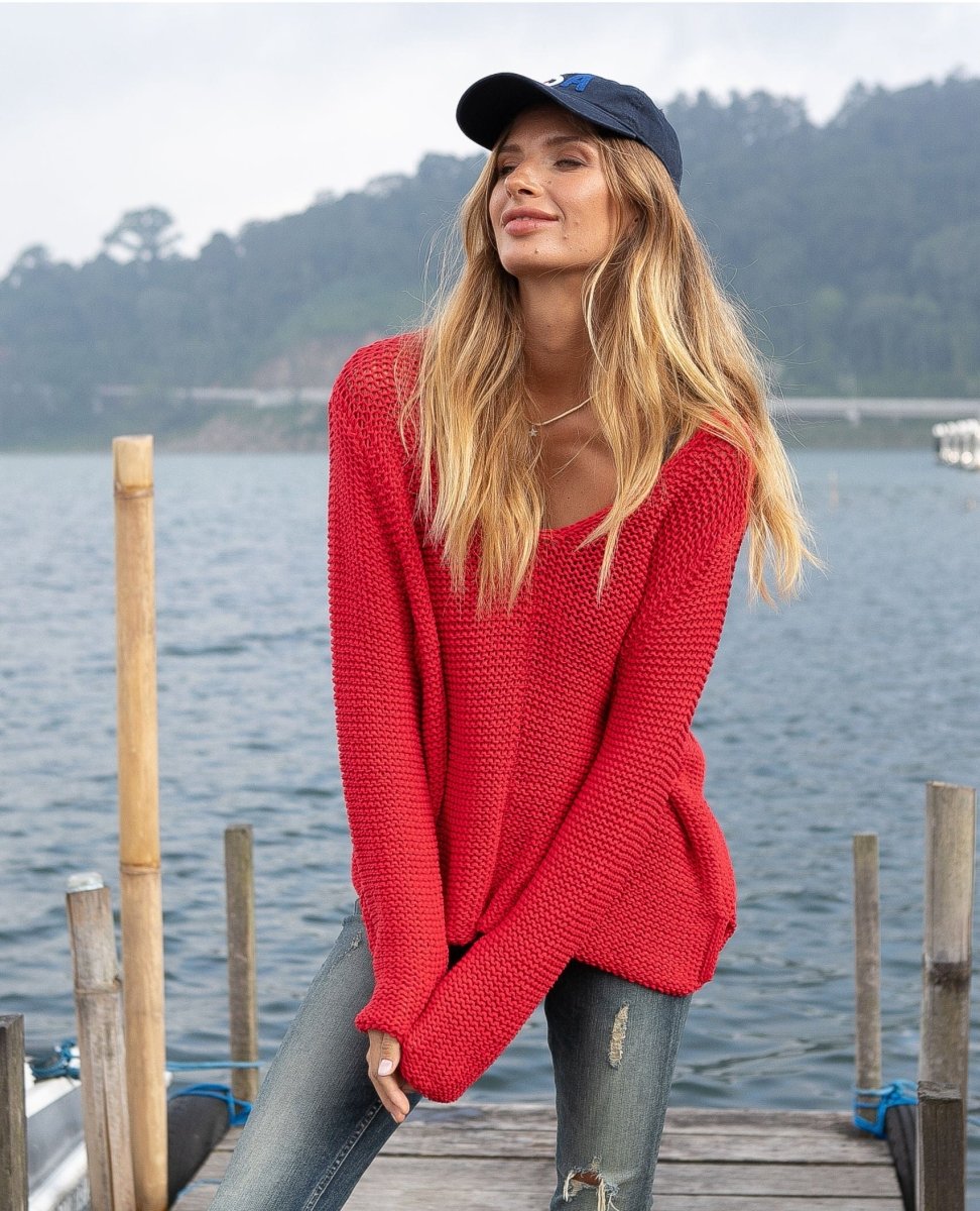 Maui V Cotton Infared Sweater - miamidrugpossession