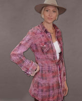 Mauve Long Sleeve Flannel - clearpathherbicide