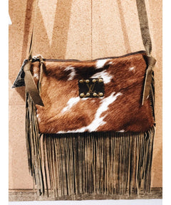 Maxine Crossbody Fringe LV Bag Cowhide - clearpathherbicide