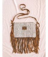 Maxine Crossbody Fringe LV Bag Snake - clearpathherbicide