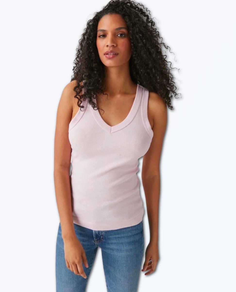 Maya V - Neck Tank Rose - clearpathherbicide