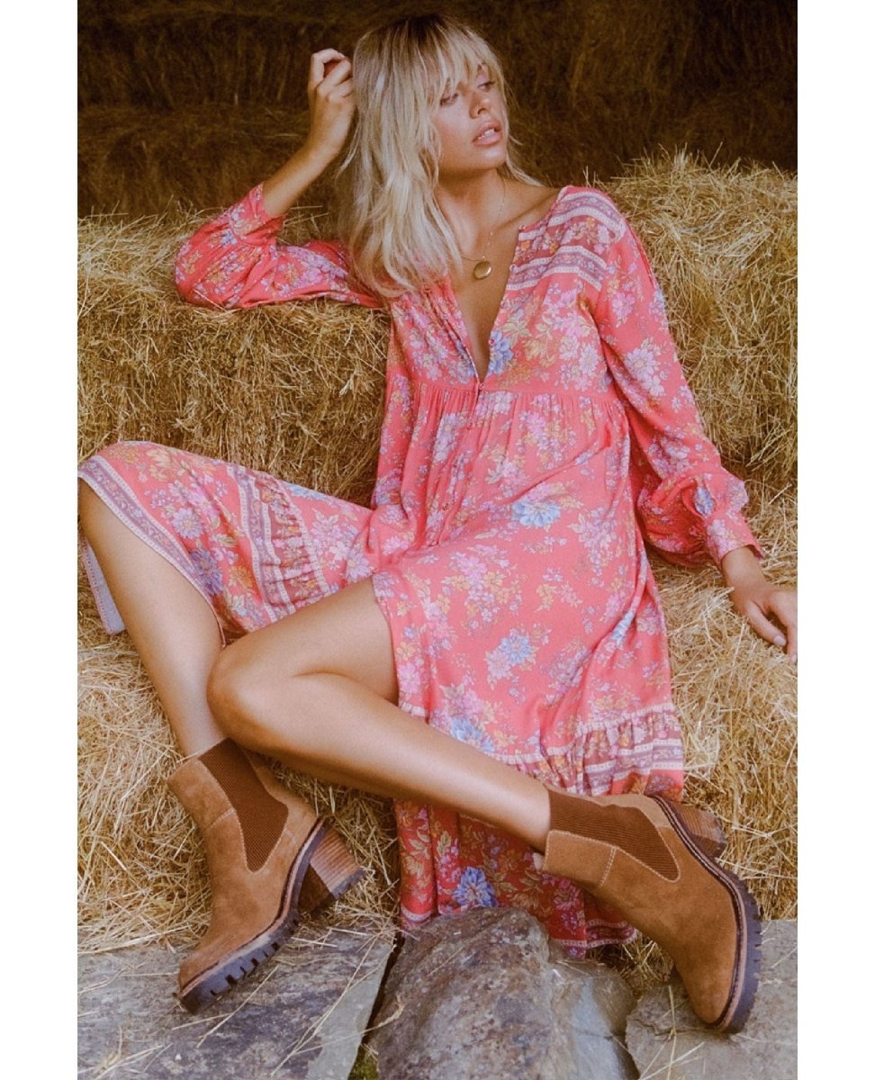 Meadowland Boho Dress Poppy - clearpathherbicide