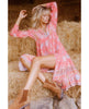 Meadowland Boho Dress Poppy - PINK ARROWS