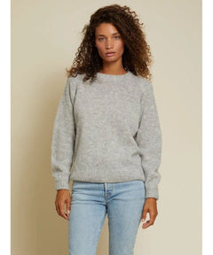 Megan Shoulder Pad Sweater Oyster - clearpathherbicide