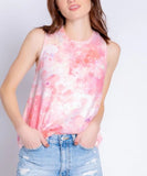 Melting Crayons Tank Coral - miamidrugpossession