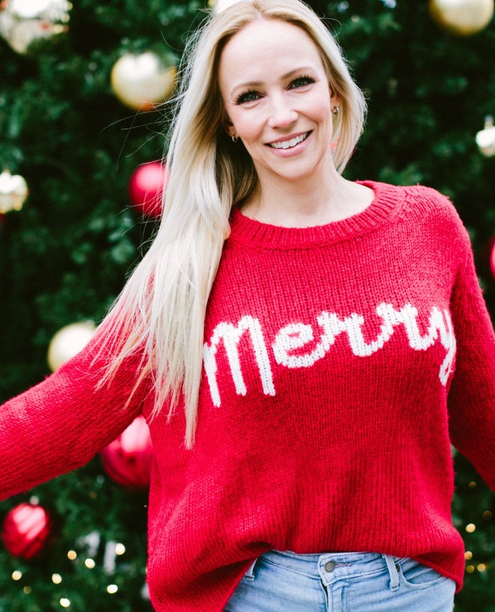 Merry Crew Holiday Red Sweater - clearpathherbicide