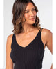 Mesmerized Black Sweater Tank Top - miamidrugpossession